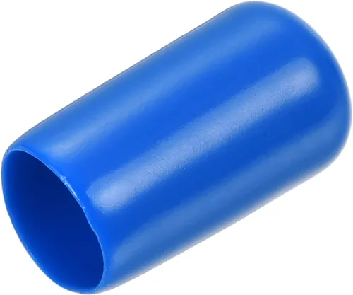Miniatura 64 de uxcell 25 tapas de goma de 0.787 in de vinilo de identificación redonda tapa tapa de rosca de tornillo protectores negro