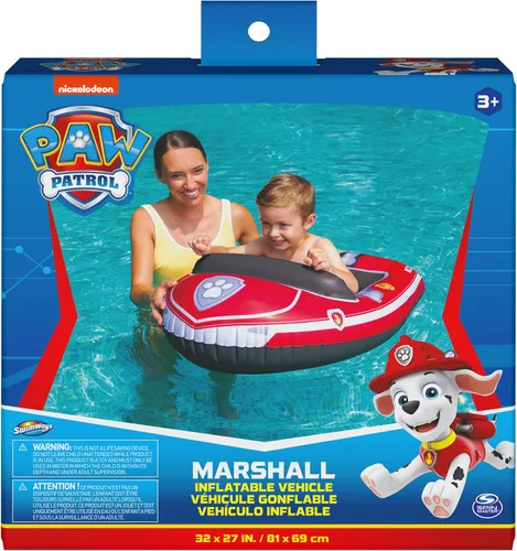 Miniatura 6 de Swimways Nickelodeon Paw Patrol Marshall - Vehículo acuático inflable para niños a partir de 3 años