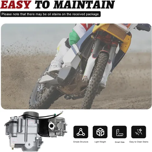 Miniatura 7 de Kits de repuesto de motor de 4 tiempos de 125CC, CRF50/CRF70/XR50/XR70/Z50/Z50R/CT70, embrague accionado a mano/motor refrigerado por aire