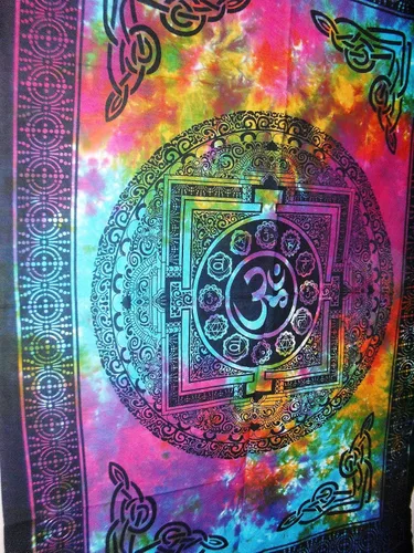 Miniatura 4 de Traditional Jaipur Om - Póster artístico para pared, tapiz hippie, decoración de dormitorio indio, arte de pared bohemio, colgante de pared