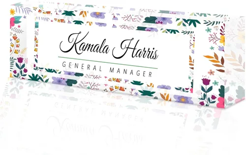 Miniatura 42 de Placa de nombre de escritorio personalizada, placa de identificación acrílica, placas de identificación personalizadas para regalos de oficina