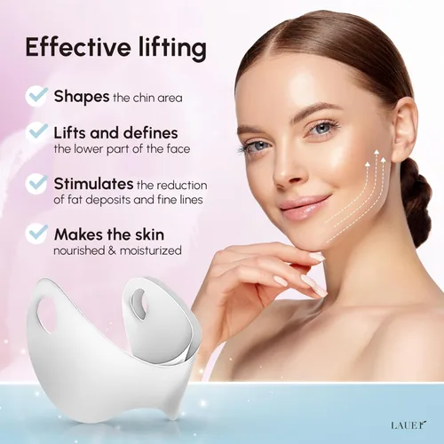 Miniatura 3 de Máscara facial de contorno en forma de V, línea de modelado, cinturón de elevación, reducción de cuello, cinta de elevación de mandíbula, parche