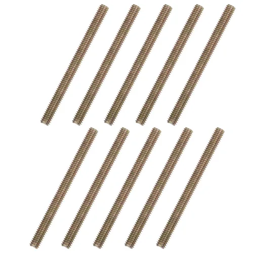 Miniatura 21 de uxcell 8 piezas de zinc de color totalmente roscado varilla 1/4"-20, 2" longitud, tornillo de rosca de acero al carbono para montaje de muebles