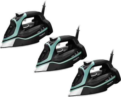 Rowenta Steam Force DW9440 - Suela de acero inoxidable para ropa, 400 agujeros de microvapor, planchado de 1800 vatios, vaporizador de tela,