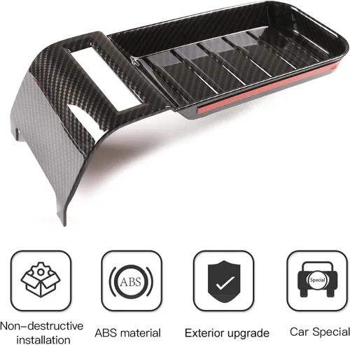 Miniatura 3 de Caja de Reposabrazos de Consola Central Caja de Almacenamiento Cubierta Calcomanía de Ranura Accesorios de Automóvil para Toyota Tundra 2014-2021
