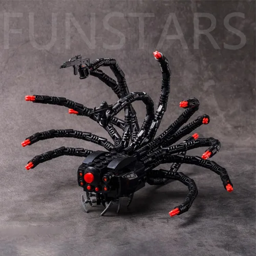 Miniatura 5 de Aetheria MOC - Robot centinela con tentáculos, juego de construcción de películas de ciencia ficción, escenas de batalla, bloques de construcción