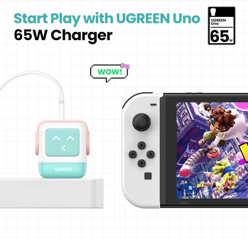 Miniatura 6 de UGREEN Uno - Bloque de cargador USB C de 65 W, cargador GaN de 3 puertos de carga rápida para iPhone 17, regalos para mujeres, para MacBook Pro/Air