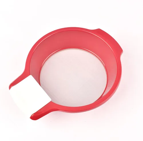 Mini tamiz de harina manual/filtro de jugo/bandeja de tamiz colador de malla fina/tamiz de harina/glaseado y tamiz de azúcar, malla 60 de 6.7