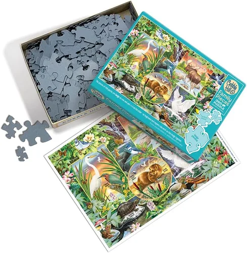 Miniatura 2 de Cobble Hill Family Piece's 350 Puzzle - River Magic - Muestra de póster incluido