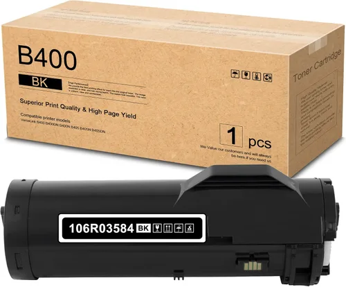 VersaLink B400/B405 106R03584 cartucho de tóner negro de alto rendimiento compatible (25,600 páginas) de repuesto para impresoras Xerox B400 B400DN