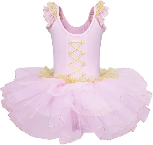 Miniatura 2 de Girls Skirted Leotards Ballet Dance Tutu Princess Dress Ballerina Costumes 3-8Y
