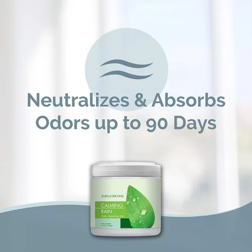 Miniatura 2 de SMELLS BEGONE Eliminador de olores de gel de 15 onzas – Absorbe y elimina los olores difíciles en áreas de mascotas, baños, sótanos, garaje