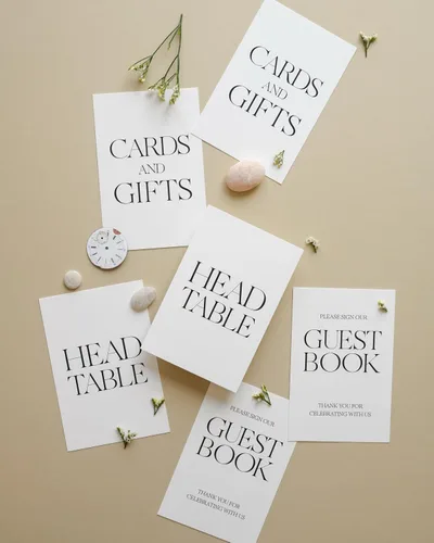 Miniatura 4 de Weekend Paper Co.™ Números modernos para mesa de boda, diseño moderno de una sola cara de 4 x 6 pulgadas, tinta negra mate, números del 1 al 25 más