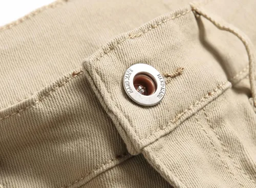 Miniatura 5 de AITITIA Jeans de motociclista de ajuste regular para hombre