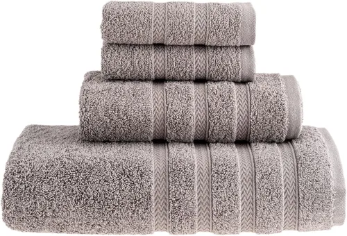 Miniatura 17 de HALLEY Paquete de 4 toallas de mano turcas de alta calidad (4 piezas) de 650 GSM, altamente absorbentes, súper suaves, 100% algodón, 4 toallas