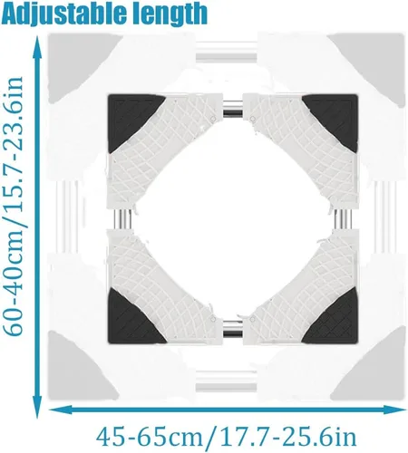 Miniatura 3 de Soportes para lavadora y secadora, base de soporte para lavadora, base ajustable para electrodomésticos, carga máxima, 770 libras/771.6 lbs