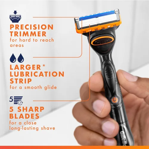 Miniatura 3 de Recambios para cuchillas de afeitar manuales para hombres, Gillette Fusion, 4