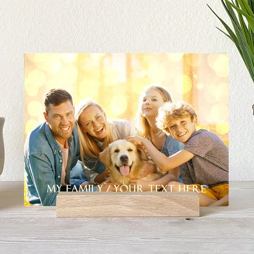 Miniatura 3 de Regalo especial de Navidad, lámpara de luz nocturna personalizada, fotos en placa acrílica, regalo para papá, mamá, regalo para familia, cumpleaños