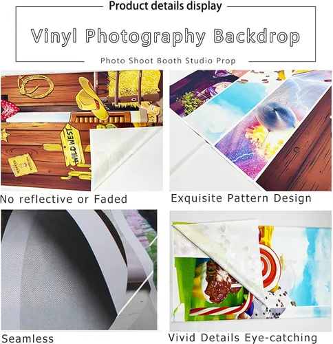 Miniatura 4 de Yeele Telón de fondo sangriento de 5 x 3 pies, ladrillos grises, fondo de fotografía de vinilo para fiesta de máscaras, cortina de fondo de fotos
