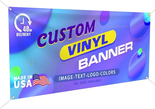 Cartel de vinilo personalizado de EKSPRINT, pancartas y letreros personalizados de 13 onzas para interiores y exteriores, pancartas personalizadas