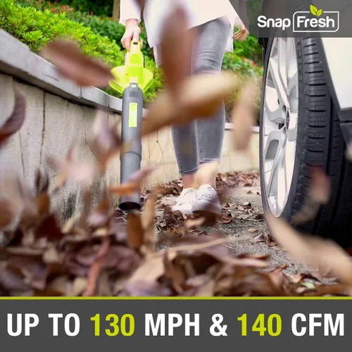 Miniatura 3 de SnapFresh Soplador de hojas inalámbrico - Soplador eléctrico de hojas de 20 V con batería de 2.0 Ah y cargador - Soplador de hojas ligero de 2