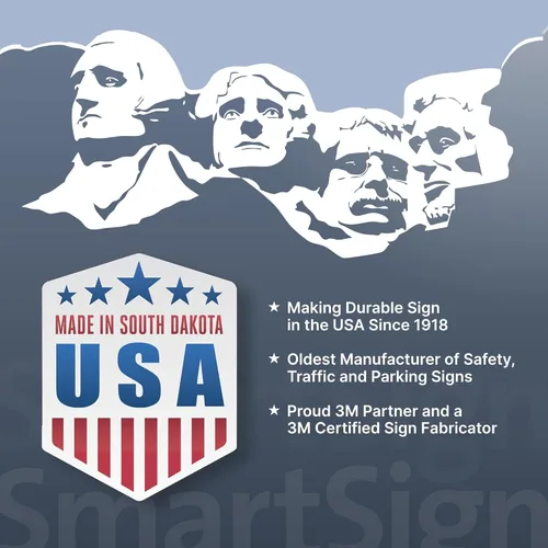 Miniatura 9 de SmartSign-S-9392-AL-14 Advertencia - Vigilancia de Audio y Video En Servicio en Todo Momento Letrero Bilingüe 10" x 14" de Aluminio - Negro/Rojo