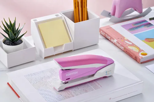 Miniatura 8 de Bostitch Office InPower - Engrapadora de escritorio con resorte, capacidad para 20 hojas, grapado con un dedo, incluye 210 grapas, sin atascos, se