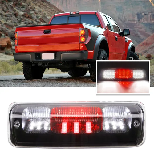 Compatible con 3ª luz de freno Ford F150 2004-2008, para Ford Explorer Sport Trac 2007-2010 luz de freno de montaje alto para 7L3Z-13A613-B (lente
