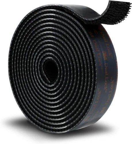 Miniatura 13 de 3M Dual Lock SJ3550A 1 pulgada × 8 pies Negro Paquete de 2 Cinta de Montaje con Sujetador Recerrable Cinta Adhesiva Fuerte con Gancho de Bloqueo