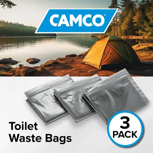 Miniatura 2 de Camco Bolsas de Desechos para Inodoro – Diseño duradero de doble bolsa a prueba de fugas – Bolsa interior convierte en gel cualquier líquido – Ideal