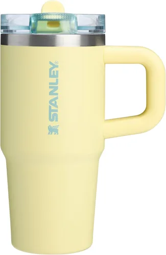 STANLEY Quencher ProTour - Vaso con popote abatible con tapa a prueba de fugas, 14 onzas, popote y asa integrados, compatible con portavasos para