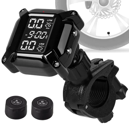 Sistema de monitoreo inalámbrico de presión de neumáticos TPMS para motocicleta, IP67 impermeable a prueba de polvo inalámbrico TPMS para USB