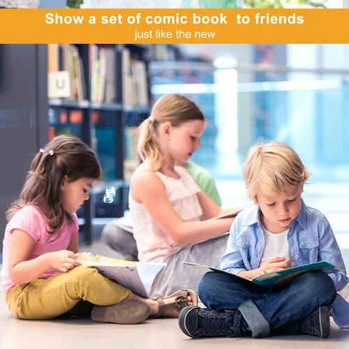 Miniatura 6 de KKU 200 bolsas y tableros de cómics, bolsas y tableros de cómics transparentes sin ácidos, almacenamiento de cómics para cómics