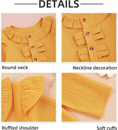 Miniatura 3 de Ropa para niña pequeña, parte superior roja sólida y pantalones con estampado de leopardo, ropa de bebé, ropa de invierno, 3 piezas para niñas