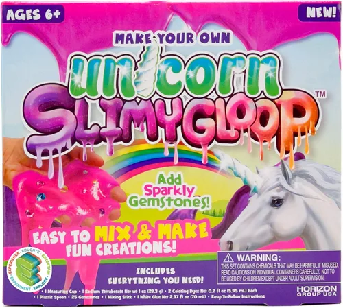 Miniatura 9 de SLIMYGLOOP crea tu propio kit de sirena por Horizon Group USA, mezcla y crea estiramiento, esponjoso, pegajoso, masilla, lentejuelas brillantes