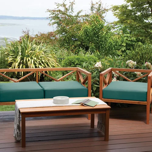Miniatura 4 de Classic Accessories Ravenna - Cojín rectangular para asiento de patio, Gris topo oscuro