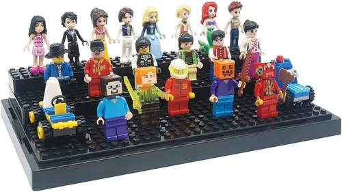Miniatura 8 de Vitrina para bloques de figuras de acción de minifiguras, caja de exhibición de almacenamiento para minifiguras LEGO, apta para amantes de LEGO