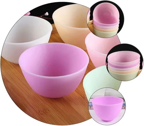 Miniatura 7 de Ciieeo Mascarilla facial de silicona para el cuidado de la piel, cuenco de mezcla facial, cuencos de colores reutilizables, cuencos de preparación