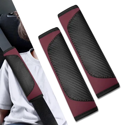 Miniatura 22 de 2 fundas para cinturón de seguridad de automóvil, almohadillas suaves para cinturón de seguridad, fundas para el cuello, protector de correa