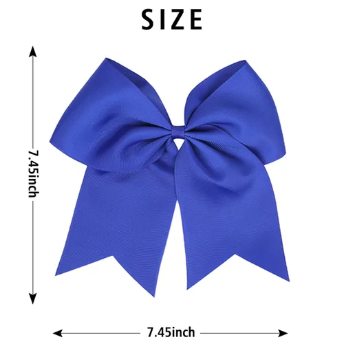 Miniatura 7 de Totelux Lazos para el cabello de 8 pies, paquete de 2 lazos azules para animar, bandas de goma para el cabello, para coleta, lazo para mujeres