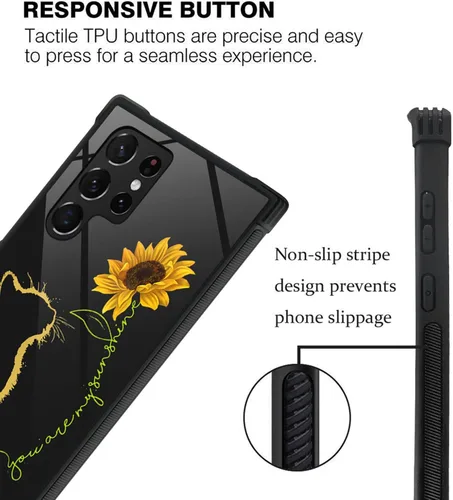 Miniatura 339 de CARLOCA Funda compatible con Samsung Galaxy S22 Ultra, diseño gráfico de Star Howling Wolfs Samsung Galaxy S22 Ultra, diseño gráfico, a prueba