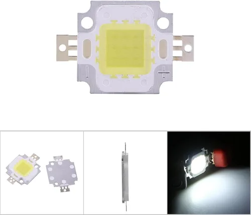 Miniatura 9 de TOPINCN Chip COB SMD, 10 unidades, 10 W, LED cálido o frío, chip SMD COB DC 9-12V para lámpara de inundación, bombilla de repuesto, cuentas