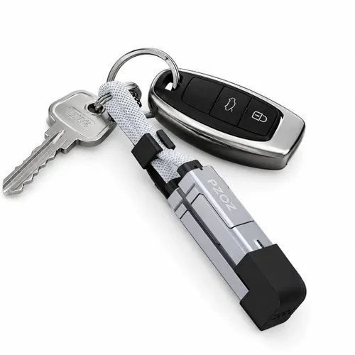 Miniatura 7 de pzoz Cable de carga múltiple llavero cable de carga con pantalla LED, 4 en 1 Multi USB C de carga rápida Combo Lightning/Tipo C/USB A/USBC