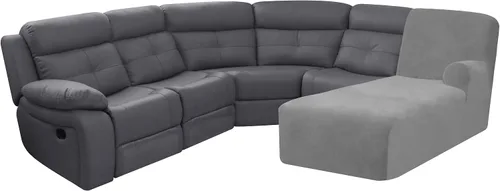 Miniatura 4 de ULTICOR Funda Adicional para Chaise (Gris Claro, Grande - Chaise Derecho)