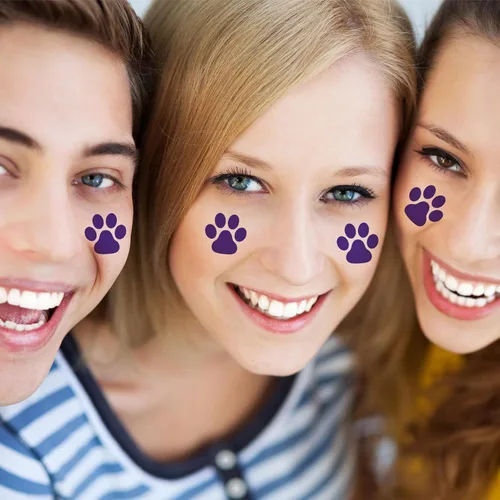 Miniatura 7 de Harloon 20 hojas, 300 unidades, tatuajes temporales de huellas de patas, calcomanías de perro extraíbles para animar patrulla de las mujeres, pies