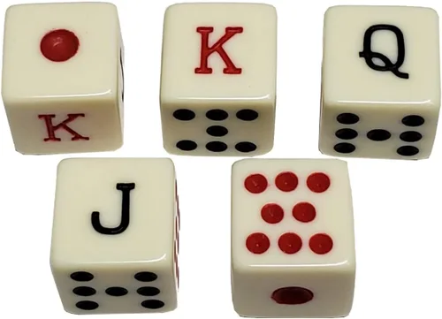 Miniatura 2 de Juego de dados de póker de 16 mm con esquinas cuadradas y taza de dados de cuero PU negro forrada de terciopelo suave - Caja de regalo