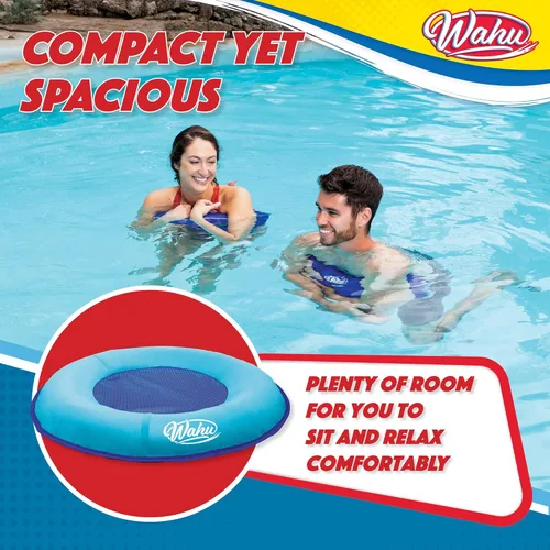 Miniatura 7 de Wahu Hydro Pod - Flotador versátil de piscina con bolsa de transporte, flotador de piscina portátil redondo de 21 pulgadas para adultos y niños a