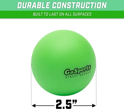 Miniatura 3 de GoSports Street Hockey - Choose Between Street Hockey Goal Set with Sticks, Street Hockey Balls (6 Pack) or Street Hockey Sticks (2 Pack)