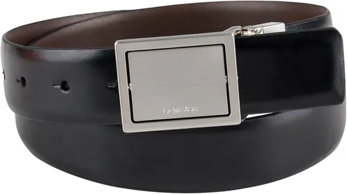 Miniatura 2 de Calvin Klein Cinturón de vestir con hebilla de placa moderna reversible dos en uno para hombre