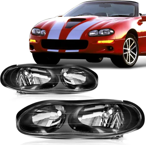 Miniatura 13 de SCITOO Faros delanteros para Chevy Silverado 1500/2500 1999-2002, para Chevy Suburban 1500/2500 2000-2006, carcasa cromada, reflector ámbar, lente